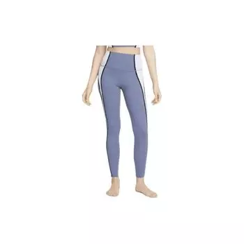 Nike Леггинсы Yoga Dri-FIT Luxe 7/8 Color Block с высокой талией Slim Fit для женщин Леггинсы Light-Sea-Blue DM7672-491 M