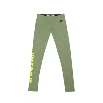 Nike Леггинсы женские эластичные для бега и йоги, тонкие, зеленые 586396-091 S