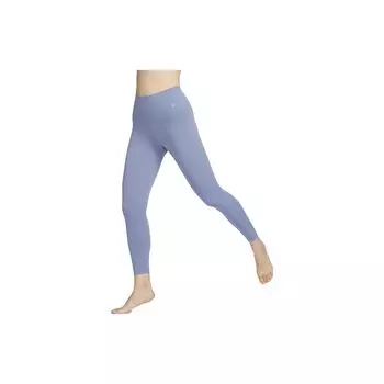 Nike Леггинсы женские Zenvy Air Series Solid Quick-Dry с высокой талией, обтягивающие, спортивные, цвет сине-серый DQ6014-493 XS