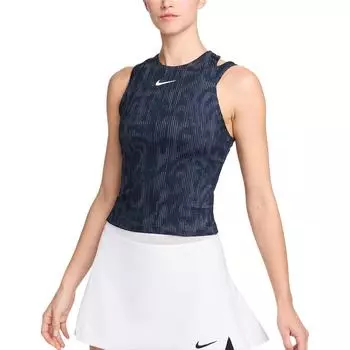 Nike Легкая дышащая влагоотводящая теннисная майка Dri-FIT для женщин, цвет обсидиановый белый FD5646-451 M