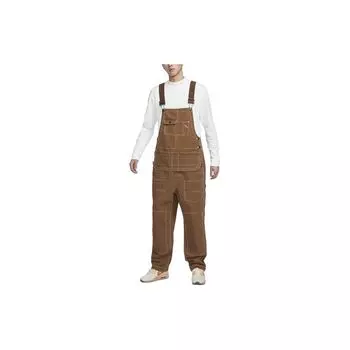Nike Life Solid Color Cargo Multi-Pocket Casual Combined Men Комбинезон Light-British-Brown FN3121-281 L