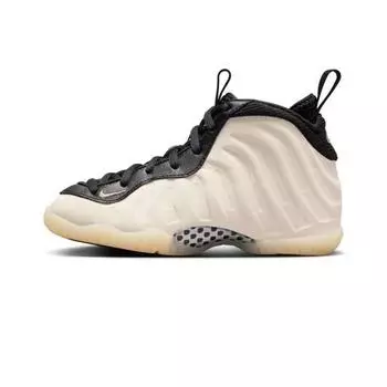 Nike Little Posite One PS Light Orewood Коричневые детские кроссовки Кремово-черные Team-Gold FQ1931-001 35