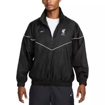 Nike Liverpool Windrunner Soft Loose Водонепроницаемая куртка Мужские куртки Night-Forest FZ8680-321 2XL