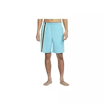 Nike Повседневные полосатые свободные прямые шорты с логотипом, мужские шорты синего цвета DV9373-416 M