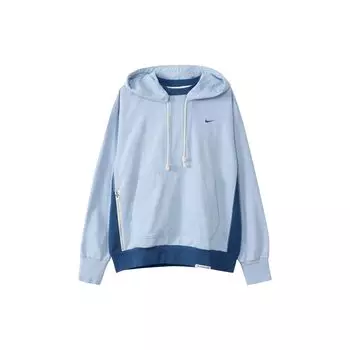 Nike Вышитый логотип свитер с капюшоном на шнурке повседневная толстовка мужская толстовка синяя DQ5819-479 S