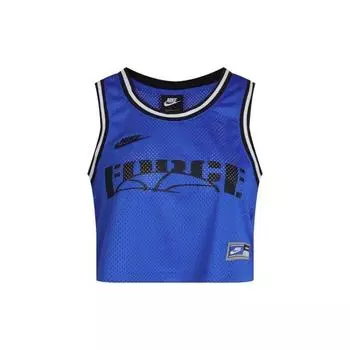 Nike Дышащая майка без рукавов с логотипом, женская, синяя CU6786-405 XL