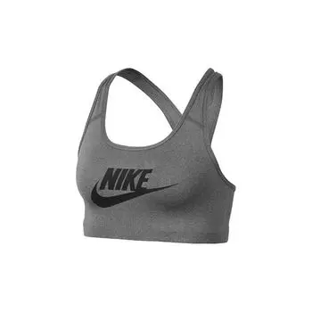 Nike Быстросохнущий спортивный топ с логотипом, женский, серый 899371-091 S