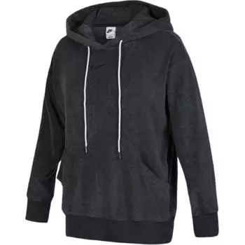 Nike Логотип однотонный толстовка с капюшоном женские толстовки черные DV7825-060 S