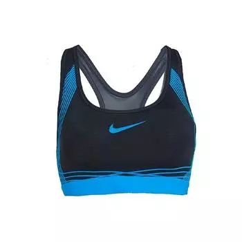 Nike Логотип печати дышащий спортивный бюстгальтер женское нижнее белье синий 805308-015 XS