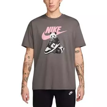 Nike Логотип Повседневная Удобная Футболка с Коротким Рукавом Мужские топы HQ9245-289 XS