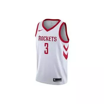 Nike Майка баскетбольная NBA, Houston Rockets Chris Paul #3, Fan Edition, мужские топы, белые 864419-101 S