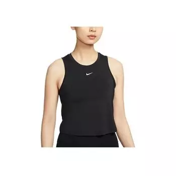 Nike Майка спортивная женская Dri-Fit One Classic Soft Быстросохнущая Модная Простая Топы Черный FN2846-010 XS