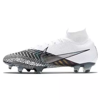 Nike Mercurial Superfly 7 Elite MDS FG Dream Speed - белые черные мужские кроссовки BQ5469-110