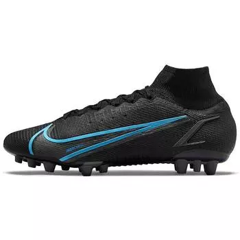 Nike Mercurial Superfly 8 Elite AG Black Photo Blue Мужские кроссовки Iron-Grey CV0956-004 41