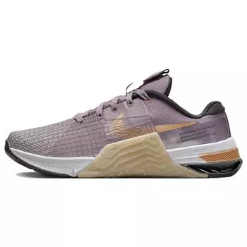 Nike Metcon 8 Premium Purple Smoke Metallic Copper Женские кроссовки Dark-Smoke-Grey Pure-Platinum DQ4681-500 35.5
