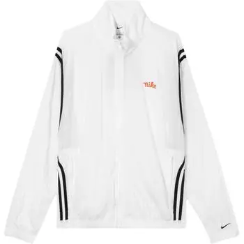 Nike Мужская баскетбольная майка DNA Crossover Loose Fit Zipper с водонепроницаемым покрытием, белая FN2867-100 S