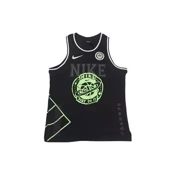 Nike Мужская баскетбольная майка DNA Summer Hoops Breathable Loose-Fight, черная CW4814-010 S
