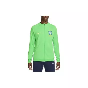 Nike Мужская куртка на молнии с вышитым логотипом, верхняя одежда, флуоресцентно-зеленый DH4741-330 L