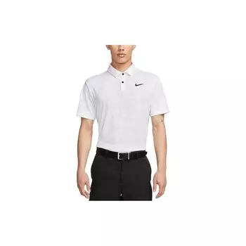 Nike Мужская рубашка поло с коротким рукавом и логотипом Dri-FIT, белая DR5304-100 M