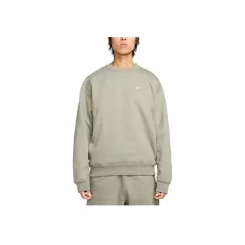 Nike Мужские армейские топы Solo Swoosh с круглым вырезом и флисом, зеленые DX1361-320 S