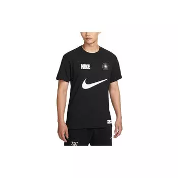 Nike Мужские баскетбольные майки с короткими рукавами и логотипом Alphabet, черные FJ2307-010 XL