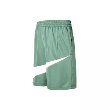 Nike Мужские баскетбольные шорты со средней талией и большим логотипом с цветными блоками, голландско-зеленые BV9386-353 L