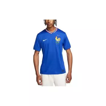 Nike Мужские футболки в полоску с v-образным вырезом и коротким рукавом в полоску с логотипом, синие FJ1259-452 L