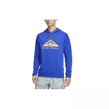 Nike Мужские худи с принтом логотипа Dri-Fit Trail, ярко-королевский, синий DV9325-405 L