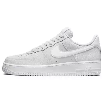 Nike Мужские кроссовки Air Force 1 07 Pebbled серые, чисто-платиновые, белые, CT2302-003 45
