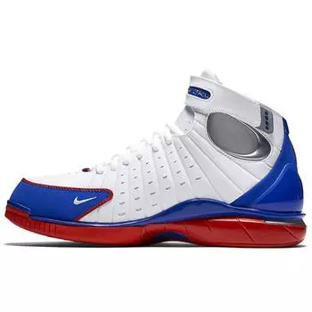 Nike Мужские кроссовки Air Zoom Huarache 2K4 White Varsity-Royal-Varsity-Red-Metallic-Silver 308475-142