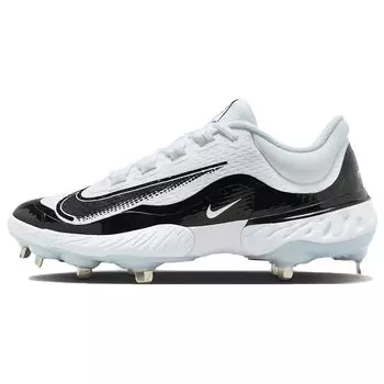 Nike Мужские кроссовки Alpha Huarache Elite 4 Low White Black Blue Tint Pure-Platinum FD2745-101 44.5