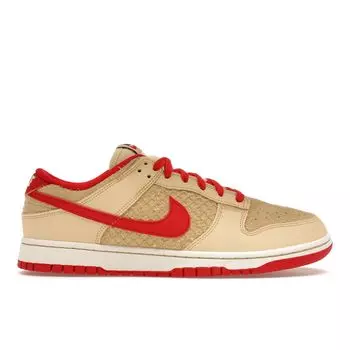 Nike Мужские кроссовки Dunk Low Strawberry Waffle Tan Pale-Vanilla University-Red HJ9100-294