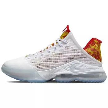 Nike Мужские кроссовки Flintstone x LeBron 19 Low Magic Fruity Pebbles белые многоцветные DQ8344-100 42.5