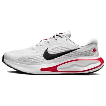 Nike Мужские кроссовки Journey Run White Fire Red, цементно-серый, черный FN0228-103