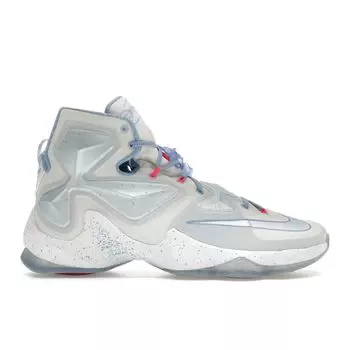 Nike Мужские кроссовки LeBron 13 Christmas White Summit-White Blue-Tint-Blue-Lagoon 816278-144