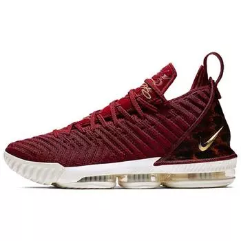Nike Мужские кроссовки LeBron 16 EP King Red Team-Red Metallic-Gold-Multi-Color-Sail AO2595-601