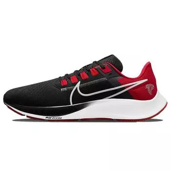Nike Мужские кроссовки NFL x Air Zoom Pegasus 38 Atlanta Falcons черные, темно-красные, средне-серебристые DJ0825-001 42.5