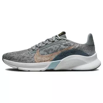 Nike Мужские кроссовки SuperRep Go 3 Next Nature Flyknit Wolf Grey Arctic Orange Cool-Grey Armory-Navy DH3394-004 42