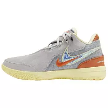 Nike Мужские кроссовки Titan x Zoom LeBron NXXT Gen AMPD EP Hope Grey Wolf-Grey Campfire-Orange FV1305-001 40.5