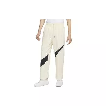 Nike Мужские тканые спортивные штаны с цветными блоками и логотипом Swoosh, цвет кокосовый-молочный FB7881-113 XL