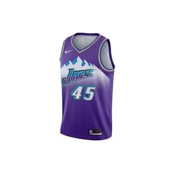 Nike NBA Classic Edition Retro Limited Джерси Snow Mountain Fan Version Юта Джаз Донован Митчелл Нет. 45 Мужской трикотаж фиолетовый AV4517-504 L