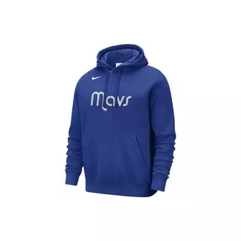 Nike NBA Dallas Mavericks Courtside флисовый пуловер с капюшоном синий мужской уличный стиль DR9324-480 M
