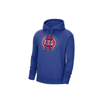 Nike NBA Detroit Pistons пуловер флисовый свободный крой толстовка с капюшоном синий мужской уличный стиль DN8629-495 M