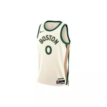 Nike НБА Джейсон Татум Нет. 0 Boston Celtics City Edition Swingman Джерси Мужской Джерси Белый DX8488-133 XXL