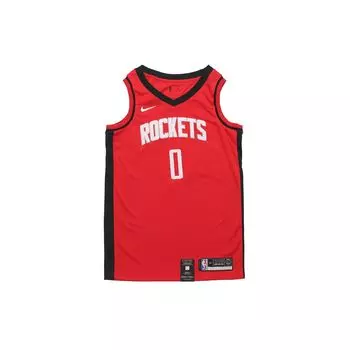 Nike НБА Хьюстон Рокетс Рассел Уэстбрук Нет. Мужская баскетбольная майка 0 Away красная BV7992-662 S