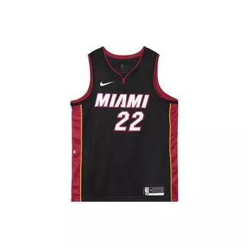 Nike NBA Icon Edition Джерси Miami Heat Джимми Батлер #22 Ретро баскетбольный жилет мужской топ черный 864487-027 L