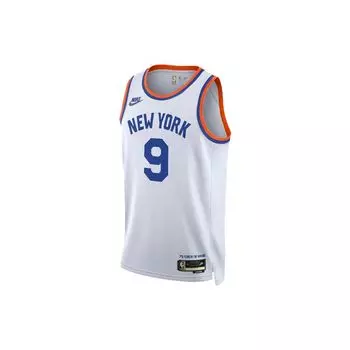 Nike NBA New York Knicks RJ Barrett Classic Edition Джерси Белый/Синий Мужской Уличный DB4121-100 M