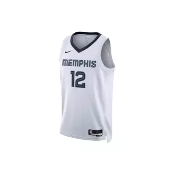 Nike NBA Team, быстросохнущая майка прямого кроя из влагоотводящего джерси с принтом, Fan Edition, сезон 22–23, ограниченная серия топов унисекс, белые DN2082-100 2XL