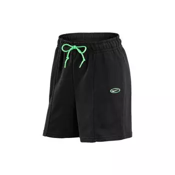 Nike NSW Amazing Dance Club Logo однотонные трикотажные свободные дышащие шорты женские шорты черные DV3319-010 XL