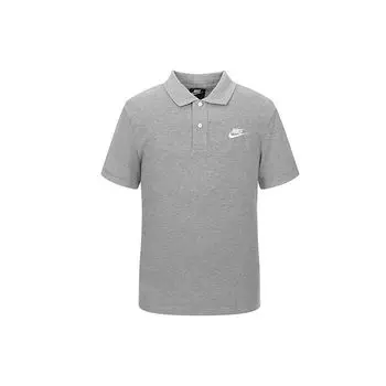 Nike Nsw Ce Matchup Polo Повседневная спортивная рубашка с коротким рукавом Мужские топы Серый CJ4456-063 S